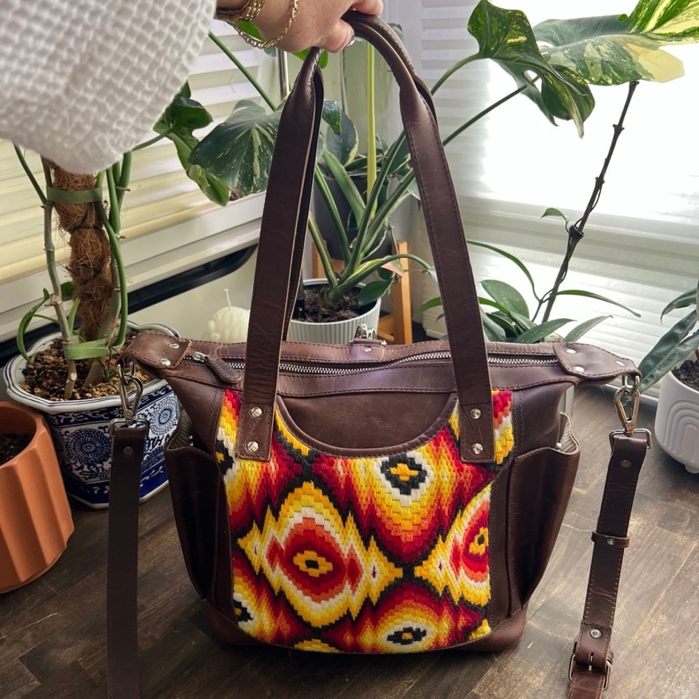 Daja Design Leather Convertible Backpack Crossbody